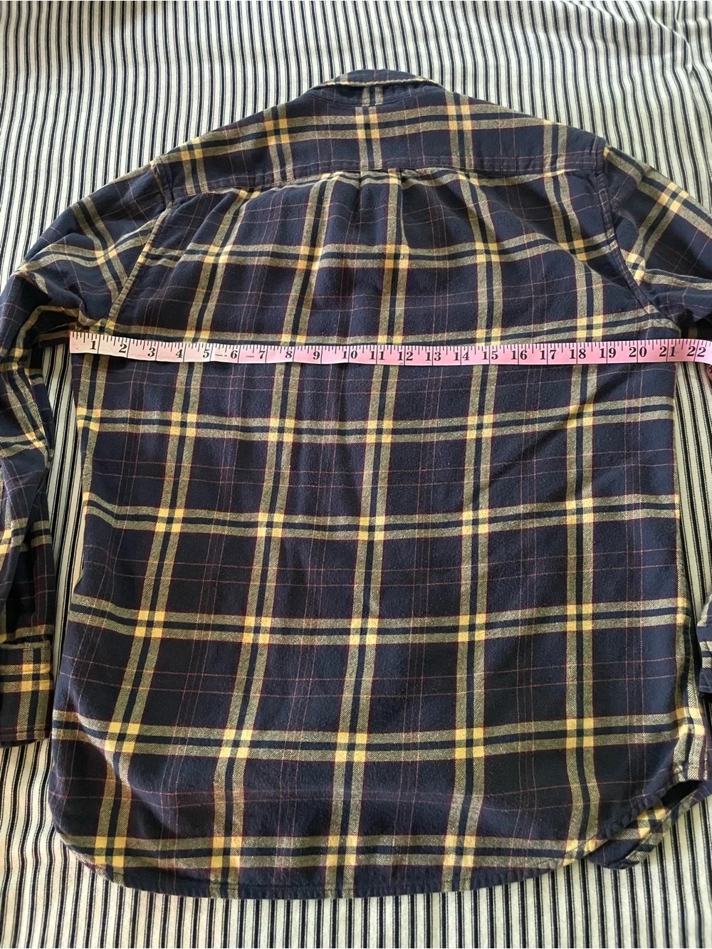 J. Crew Navy Plaid Button-Down Shirt